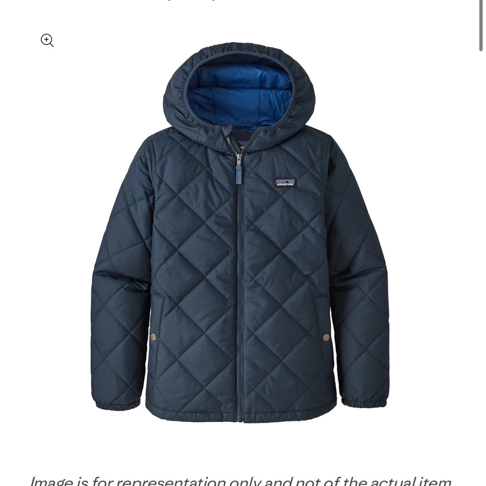 Patagonia Boys Diamond Quilted Hooded Jacket